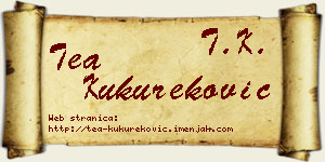 Tea Kukureković vizit kartica